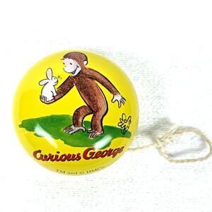 Curious George Yellow Yo-Yo w/ String 2007 Vintage Character Family Ages 4-7